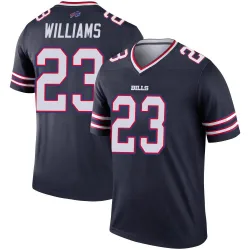 Men's Aaron Williams Buffalo Bills No.23 Legend Inverted Jersey - Navy