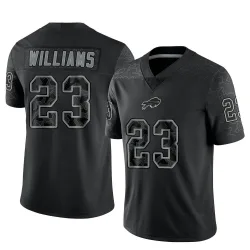 Men's Aaron Williams Buffalo Bills No.23 Limited Reflective Jersey - Black