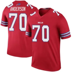 Men's Alec Anderson Buffalo Bills No.70 Legend Color Rush Jersey - Red
