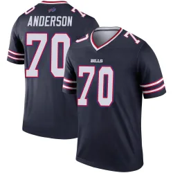 Men's Alec Anderson Buffalo Bills No.70 Legend Inverted Jersey - Navy