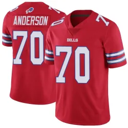 Men's Alec Anderson Buffalo Bills No.70 Limited Color Rush Vapor Untouchable Jersey - Red