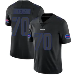 Men's Alec Anderson Buffalo Bills No.70 Limited Jersey - Black Impact