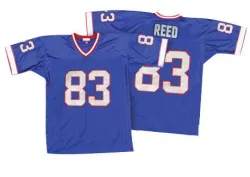 Men's Andre Reed Buffalo Bills No.83 Authentic Mitchell And Ness 35th Anniversary Patch Throwback Jersey - Royal Blue