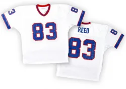 Men's Andre Reed Buffalo Bills No.83 Authentic Mitchell And Ness Throwback Jersey - White