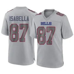 Men's Andy Isabella Buffalo Bills No.87 Game Atmosphere Fashion Jersey - Gray