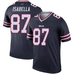 Men's Andy Isabella Buffalo Bills No.87 Legend Inverted Jersey - Navy