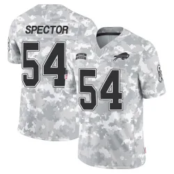 Men's Baylon Spector Buffalo Bills No.54 Limited 2024 Salute to Service Jersey - Arctic Camo