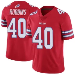 Men's Brad Robbins Buffalo Bills No.40 Limited Color Rush Vapor Untouchable Jersey - Red