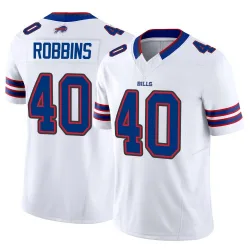 Men's Brad Robbins Buffalo Bills No.40 Limited Vapor F.U.S.E. Jersey - White