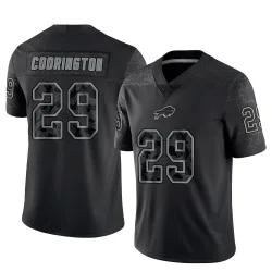 Men's Brandon Codrington Buffalo Bills No.29 Limited Reflective Jersey - Black
