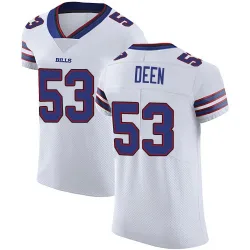 Men's Branson Deen Buffalo Bills No.53 Elite Vapor Untouchable Jersey - White