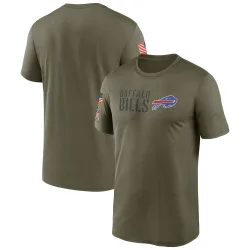 Men's Buffalo Bills No. Legend 2022 Salute to Service Team T-Shirt - Olive