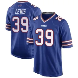 Men's Cam Lewis Buffalo Bills No.39 Game Team Color Jersey - Royal Blue