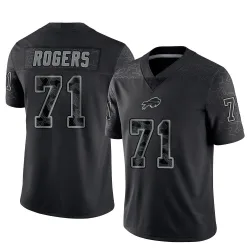 Men's Casey Rogers Buffalo Bills No.71 Limited Reflective Jersey - Black