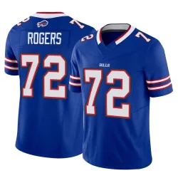 Men's Casey Rogers Buffalo Bills No.72 Limited Vapor F.U.S.E. Jersey - Royal