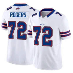 Men's Casey Rogers Buffalo Bills No.72 Limited Vapor F.U.S.E. Jersey - White