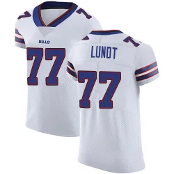Men's Chase Lundt Buffalo Bills No.77 Elite Vapor Untouchable Jersey - White