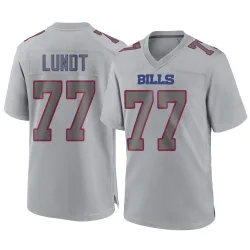 Men's Chase Lundt Buffalo Bills No.77 Game Atmosphere Fashion Jersey - Gray