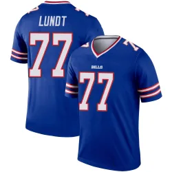 Men's Chase Lundt Buffalo Bills No.77 Legend Jersey - Royal