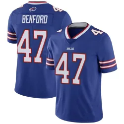 Men's Christian Benford Buffalo Bills No.47 Limited Team Color Vapor Untouchable Jersey - Royal