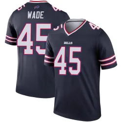 Men's Christian Wade Buffalo Bills No.45 Legend Inverted Jersey - Navy