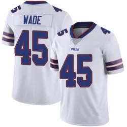 Men's Christian Wade Buffalo Bills No.45 Limited Color Rush Vapor Untouchable Jersey - White