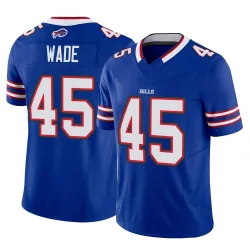Men's Christian Wade Buffalo Bills No.45 Limited Vapor F.U.S.E. Jersey - Royal