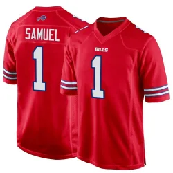 Men's Curtis Samuel Buffalo Bills No.1 Game Alternate Jersey - Red