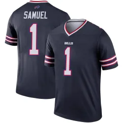 Men's Curtis Samuel Buffalo Bills No.1 Legend Inverted Jersey - Navy