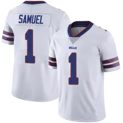 Men's Curtis Samuel Buffalo Bills No.1 Limited Color Rush Vapor Untouchable Jersey - White