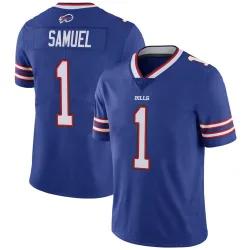Men's Curtis Samuel Buffalo Bills No.1 Limited Team Color Vapor Untouchable Jersey - Royal