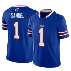 Men's Curtis Samuel Buffalo Bills No.1 Limited Vapor F.U.S.E. Jersey - Royal