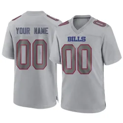 Men's Custom Buffalo Bills No.00 Game Atmosphere Fashion Jersey - Gray