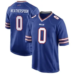 Men's Da'Metrius Weatherspoon Buffalo Bills No.0 Game Team Color Jersey - Royal Blue