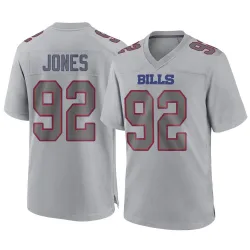 Men's DaQuan Jones Buffalo Bills No.92 Game Atmosphere Fashion Jersey - Gray
