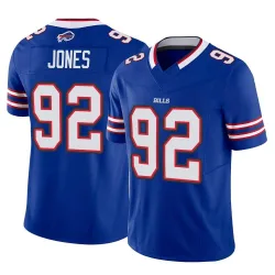 Men's DaQuan Jones Buffalo Bills No.92 Limited Vapor F.U.S.E. Jersey - Royal
