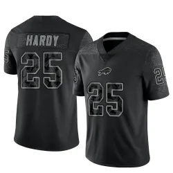 Men's Daequan Hardy Buffalo Bills No.25 Limited Reflective Jersey - Black