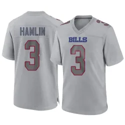Men's Damar Hamlin Buffalo Bills No.3 Game Atmosphere Fashion Jersey - Gray