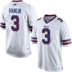 Men's Damar Hamlin Buffalo Bills No.3 Game Jersey - White