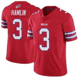 Men's Damar Hamlin Buffalo Bills No.3 Limited Color Rush Vapor Untouchable Jersey - Red