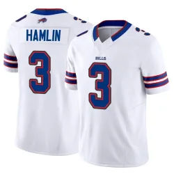 Men's Damar Hamlin Buffalo Bills No.3 Limited Vapor F.U.S.E. Jersey - White