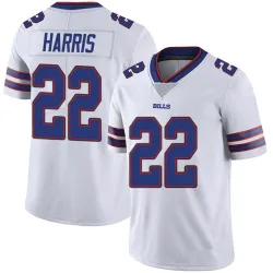 Men's Damien Harris Buffalo Bills No.22 Limited Color Rush Vapor Untouchable Jersey - White