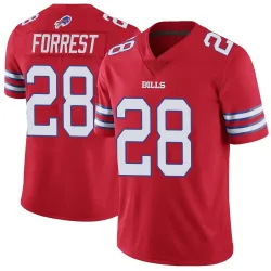 Men's Darrick Forrest Buffalo Bills No.28 Limited Color Rush Vapor Untouchable Jersey - Red