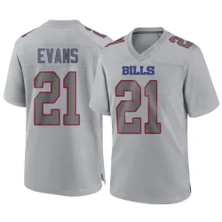 Men's Darrynton Evans Buffalo Bills No.21 Game Atmosphere Fashion Jersey - Gray