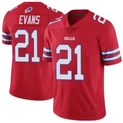 Men's Darrynton Evans Buffalo Bills No.21 Limited Color Rush Vapor Untouchable Jersey - Red