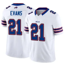 Men's Darrynton Evans Buffalo Bills No.21 Limited Vapor F.U.S.E. Jersey - White