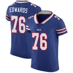 Men's David Edwards Buffalo Bills No.76 Elite Team Color Vapor Untouchable Jersey - Royal Blue