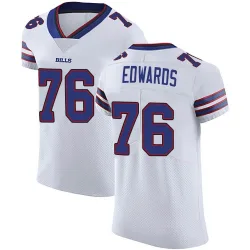 Men's David Edwards Buffalo Bills No.76 Elite Vapor Untouchable Jersey - White