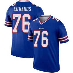 Men's David Edwards Buffalo Bills No.76 Legend Jersey - Royal