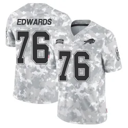 Men's David Edwards Buffalo Bills No.76 Limited 2024 Salute to Service Jersey - Arctic Camo